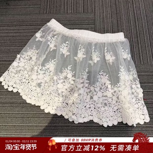 熙薇【蕾丝格调】2025冬季新款设计师时尚休闲百搭屁帘裙H7169