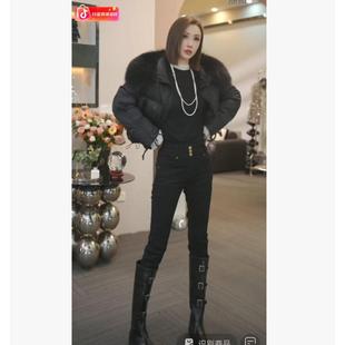 休闲百搭铅笔小脚牛仔裤 熙薇 新款 2025冬季 H6538 腿精3.0