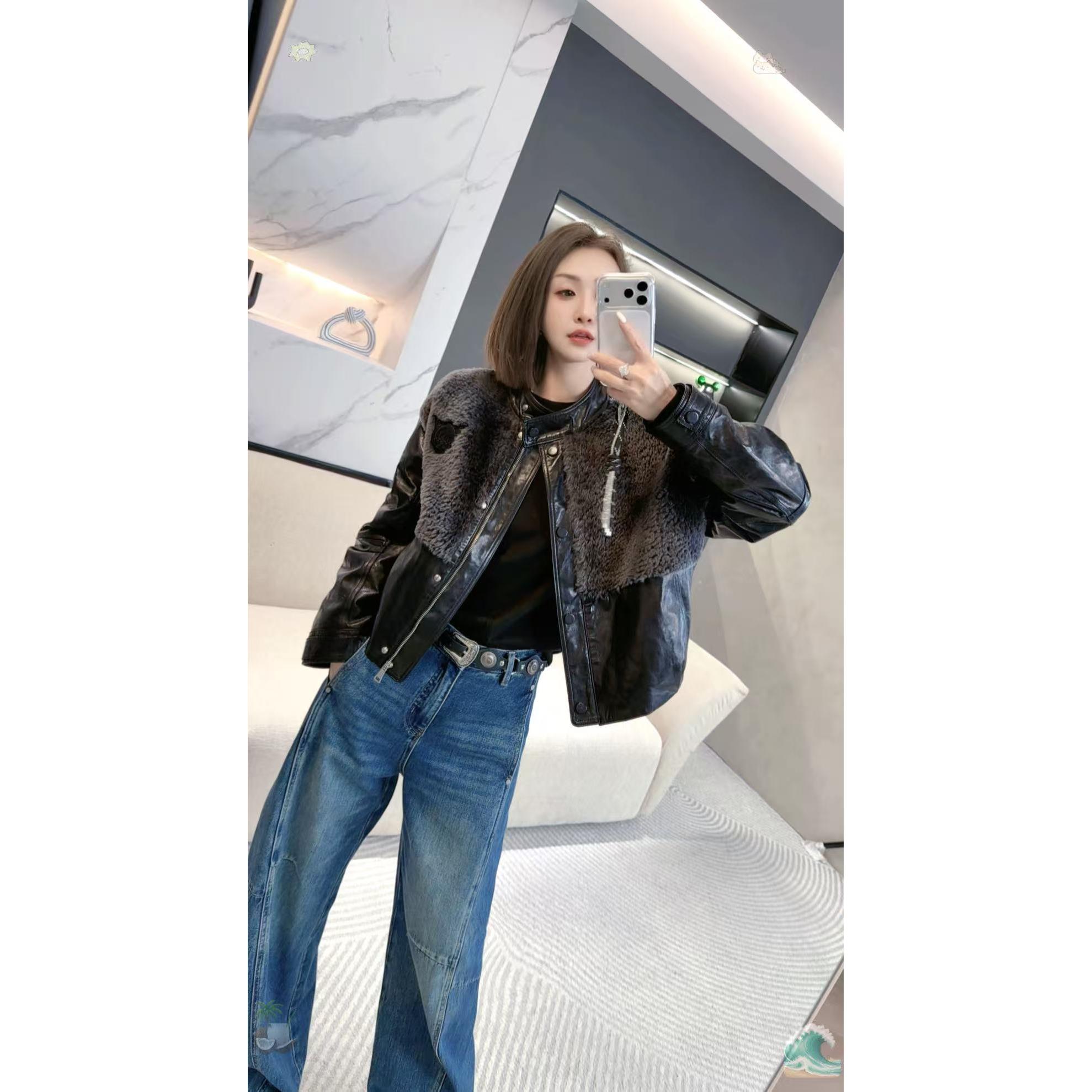 熙薇【都市漫游】2025冬季新款时尚休闲皮羽绒服外套H6317