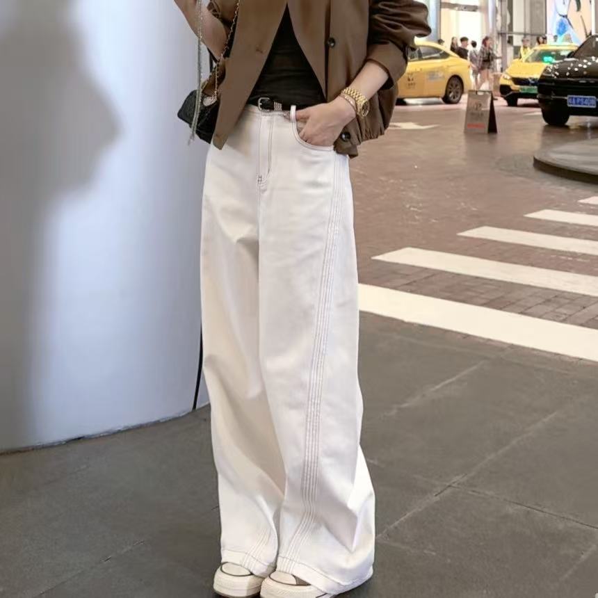 熙薇【林下清风】2025早秋新款宽松百搭时尚休闲牛仔裤H3911