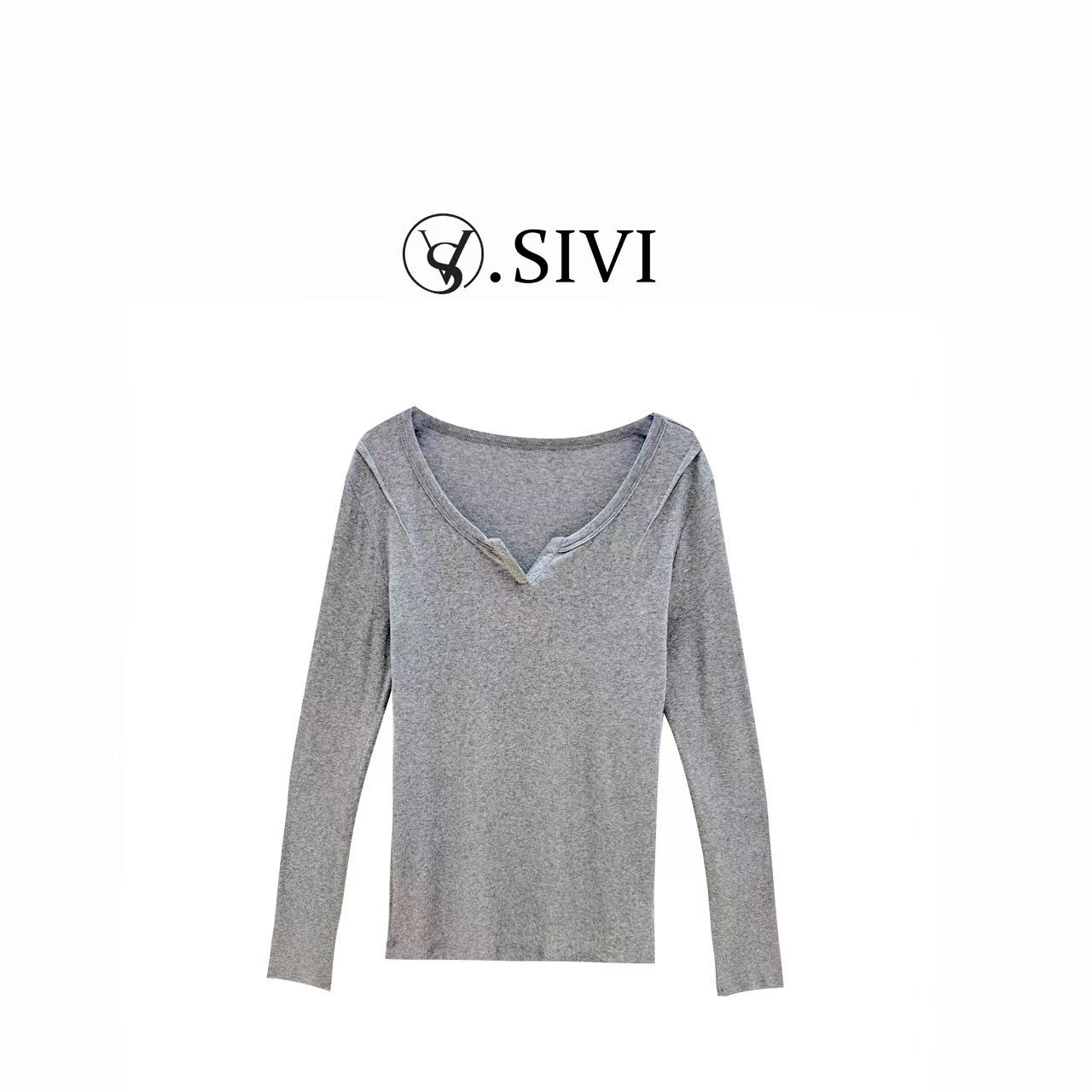 熙薇【促织鸣梭】2025早秋时尚百搭休闲设计感新款上衣H3794