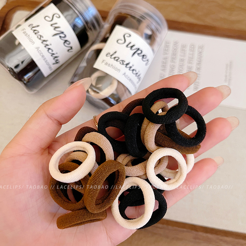 多巴胺罐装橡皮筋发绳发圈女