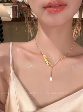 碎冰冰五帝钱吊坠项链女2026新款