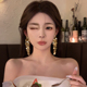 小众设计高级感金属亮片流苏耳环女轻奢时尚 百搭2026年新款 潮耳饰