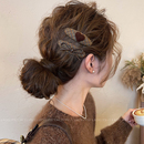 美拉德爱心蝴蝶结发夹女刘海夹子头饰2025新款 高端侧边夹前额发卡