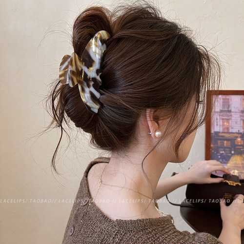 时髦精bi备~法式醋酸头发抓夹