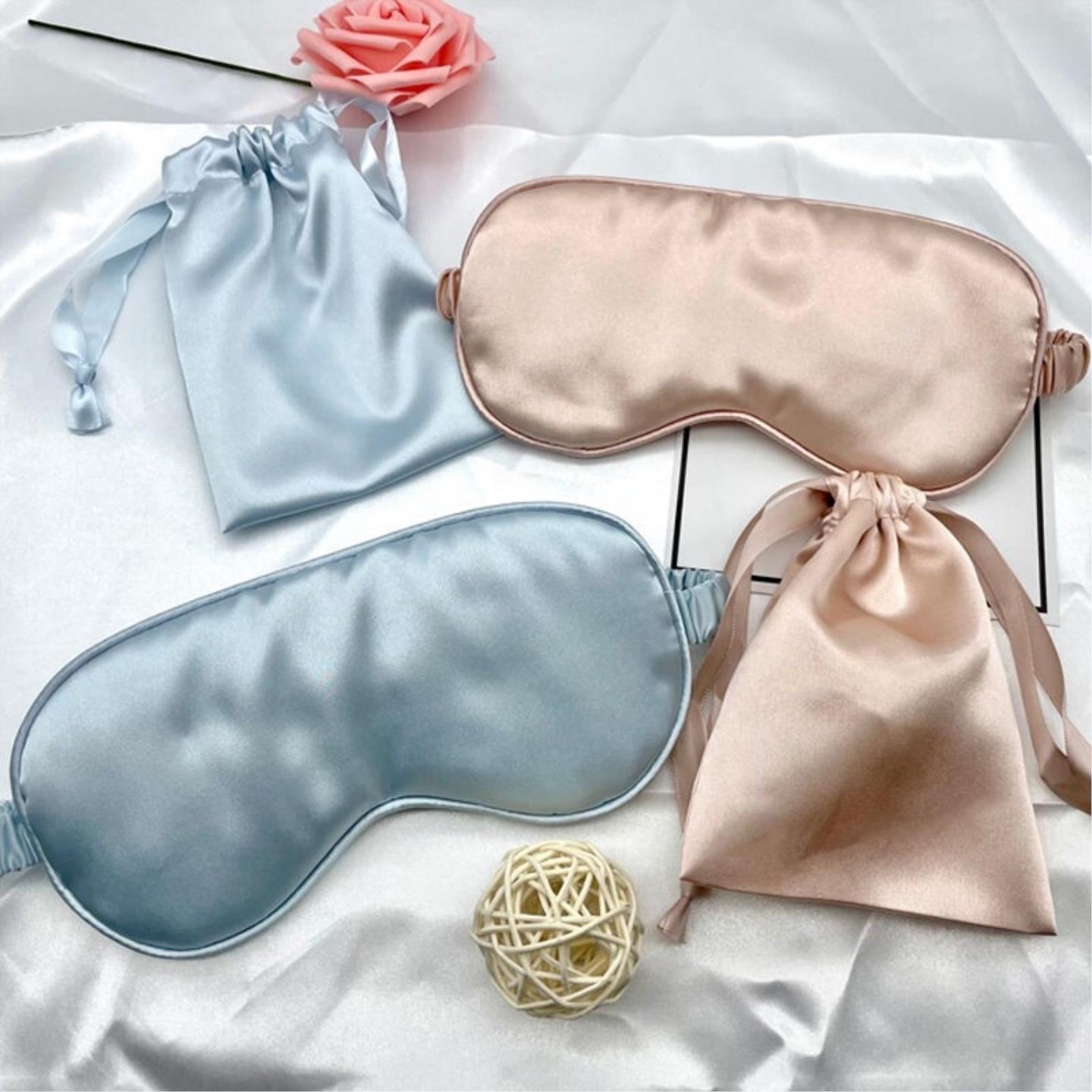 眼罩遮光睡眠专用双面真丝质感热敷缓解冰袋冰热敷女生深度睡觉罩