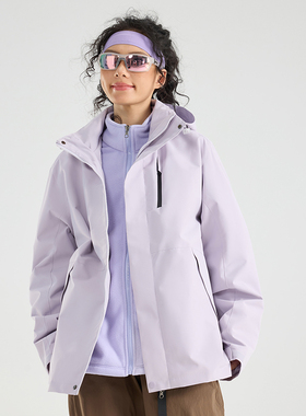 户外登山旅游三合一冲锋衣抓绒内胆两件套定制团购印花工装