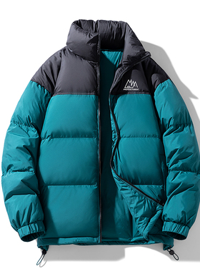 冬装外套爆款羽绒服男女白鸭绒轻便立领百搭时尚团购定制印字绣花