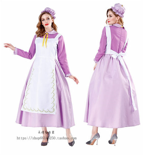 万圣节迪士尼爱丽丝茶煲太太女仆装女佣服COSPLAY电影演出服装