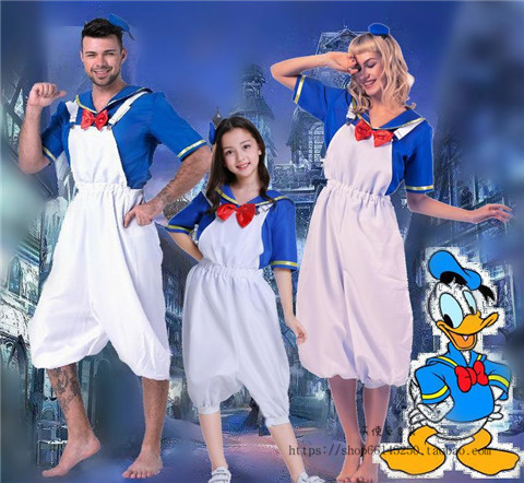 万圣节迪士尼米奇装米老鼠cosplay吊带裤子亲子装动漫演出服装