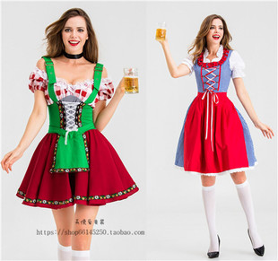 万圣节慕尼黑巴伐利亚啤酒节女仆装 女佣服COSPLAY派对演出服装