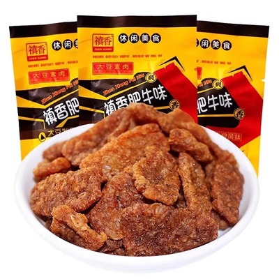 香菇禛香肥牛30袋休闲食品
