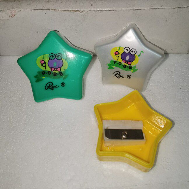 90년대 오래된 재고 향수 계산기 개구리 활 연필깎이 연필깎이 어린이와 학생을 위한 연필깎이