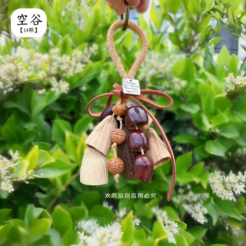 手工天然果壳风铃diy材料包包挂风铃音疗挂铃植物果壳礼物挂饰品