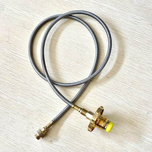 户外卡式炉配件充气阀对充线气转接头线管配件高山罐煤气罐充气阀