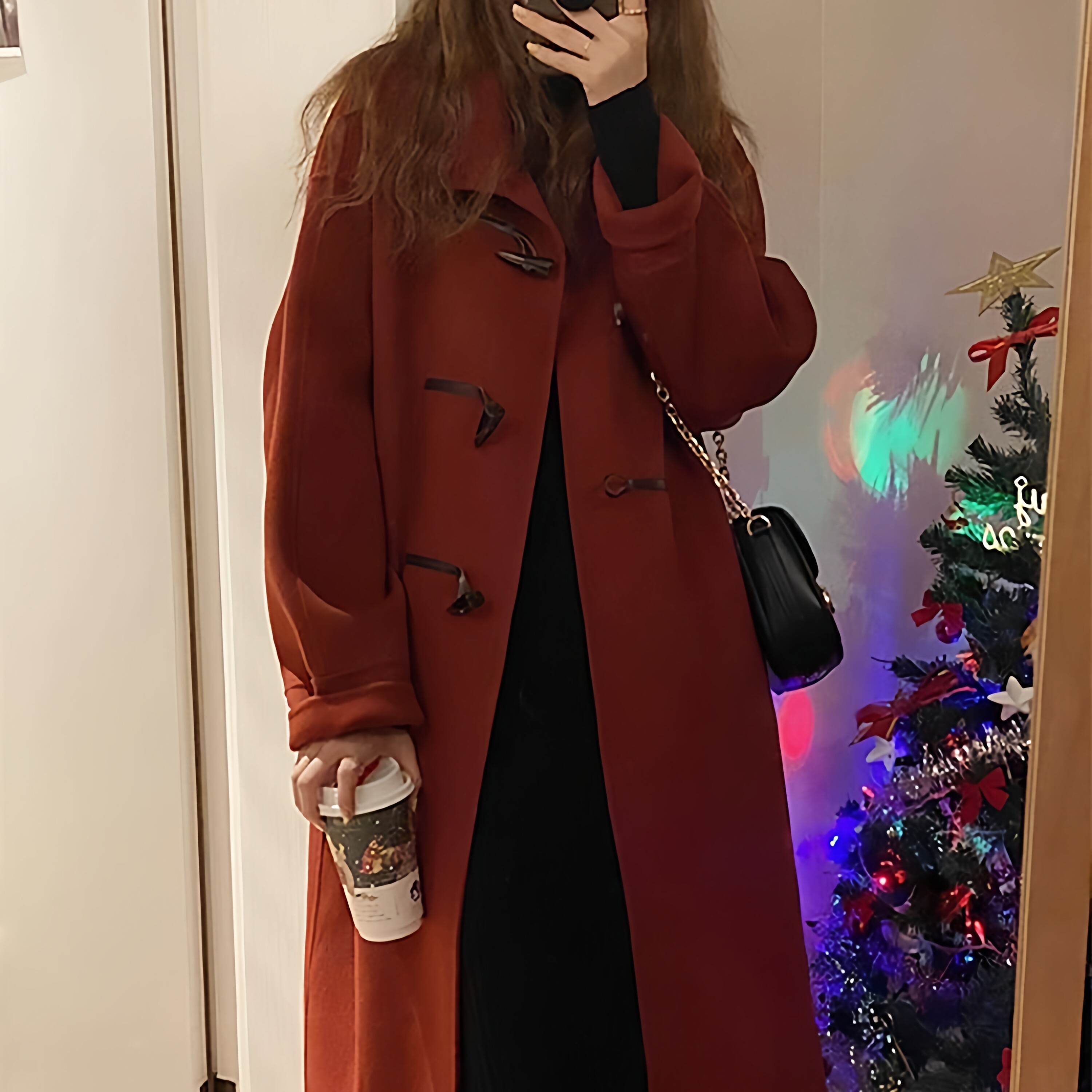 韩系红色双面羊绒呢子大衣女秋冬加厚小个子结婚毛呢外套新年战袍,女装/女士精品,羊绒大衣,淘宝优惠券,粉丝福利购,淘宝优惠卷