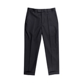 男 MUSLUN缪伦可机洗美丽奴羊毛精纺修身 九分西裤 简约立体裁剪