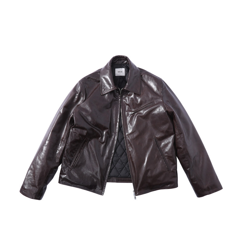 MUSLUN秋冬植鞣油蜡绵羊皮皮衣加棉保暖excella拉链复古机车翻领,男装,皮衣,淘宝优惠券,粉丝福利购,淘宝优惠卷