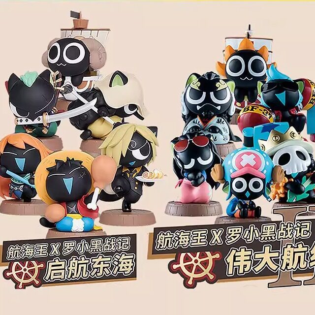 万代航海王罗小黑战记12联名伟大航线启航东海盲盒阳光号布鲁克