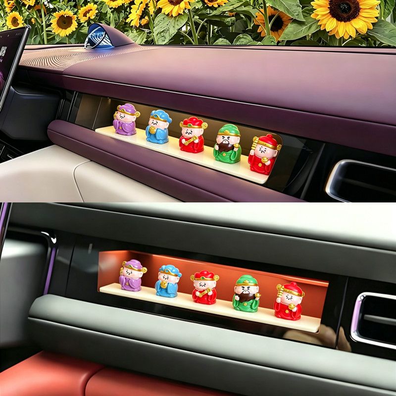 问界M6橱窗手办5路财神套装