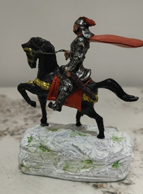 铁木真成吉思汗车载摆件实物图片没有细节的小摆件骑马人马成功