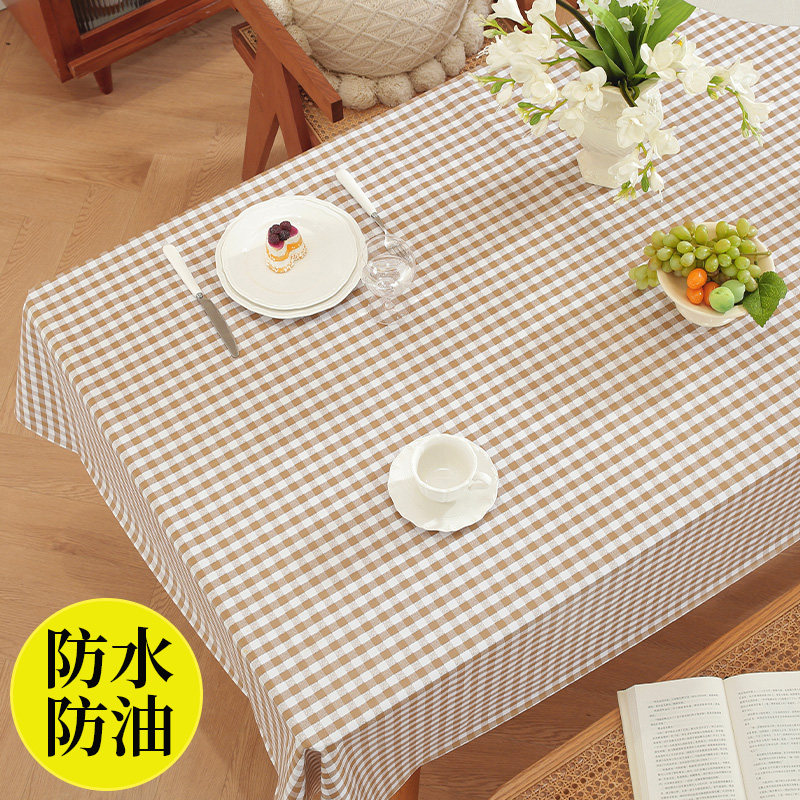 桌布布艺防水防油免洗ins网红长方形台布茶几餐桌布pvc学生书桌垫,居家布艺,桌布,淘宝优惠券,粉丝福利购,淘宝优惠卷