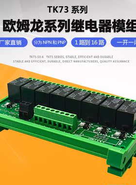 SANWO RELAY 8路电磁继电器模组10A PLC放大板输出组合TNK73-824