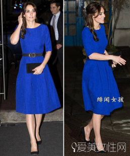 中袖 凱特王妃同款 時(shí)尚 圓領(lǐng)收腰顯瘦 連衣裙女夏 淑女大擺裙A字裙