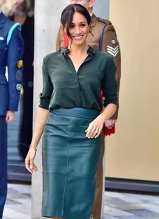 底裙 梅根王妃同款 显瘦衬衫 2件套时尚 通勤职业OL 套裙夏2026新款