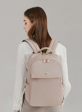 双肩背包女13.3寸14寸16电脑包大学生书包通勤包商务牛津布旅行包