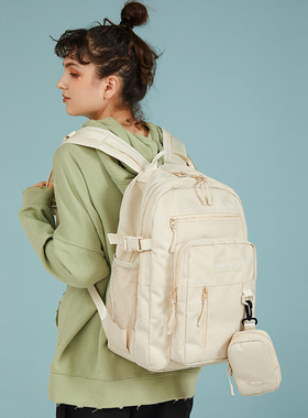 日韩书包女大容量中学初高中大学生电脑背包多功能旅行休闲双肩包