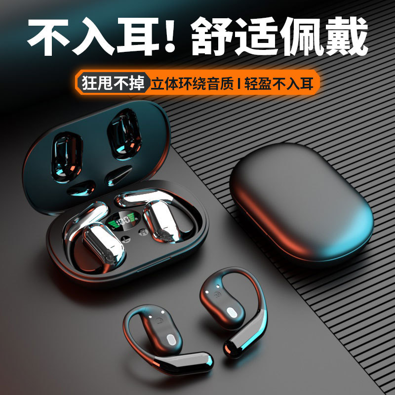 适用索尼智能语音降噪蓝牙耳机挂耳式非骨传导开放不入耳无线耳机