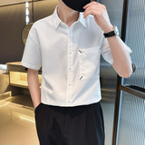 夏季轻熟店主小伙纯色宽松休闲短袖衬衫男衬衣A236-C02-P45-控69,男装T恤,电商A236, 夏季轻熟店主小伙纯色宽松休闲短袖衬衫男衬衣A236-C02-P45-控69,男装T恤,电商A236,