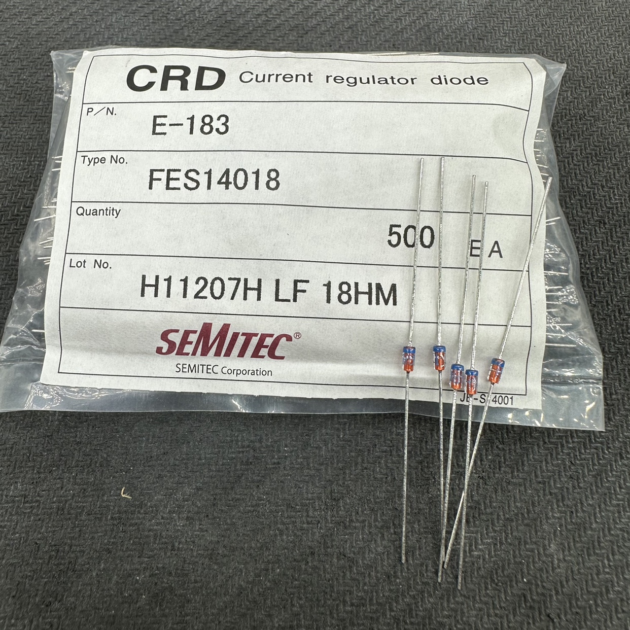 E-183直插原装Semitec S-183T贴片日本CRD恒流二极管18mA DO-35