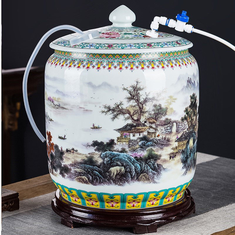 带浮球阀纯净水空桶5升喝茶储水罐饮水机下置凉水壶客厅茶台专用