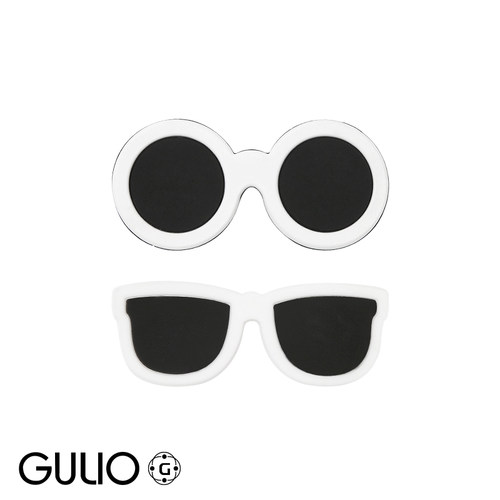 GULIO洞洞鞋配饰眼镜墨镜时尚搞怪鞋花可拆卸鞋扣diy拖鞋装饰配件