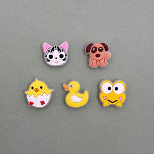 夜光动物2024Crocs鞋花洞洞鞋花配饰趣味DIY卡洛驰装饰智必星