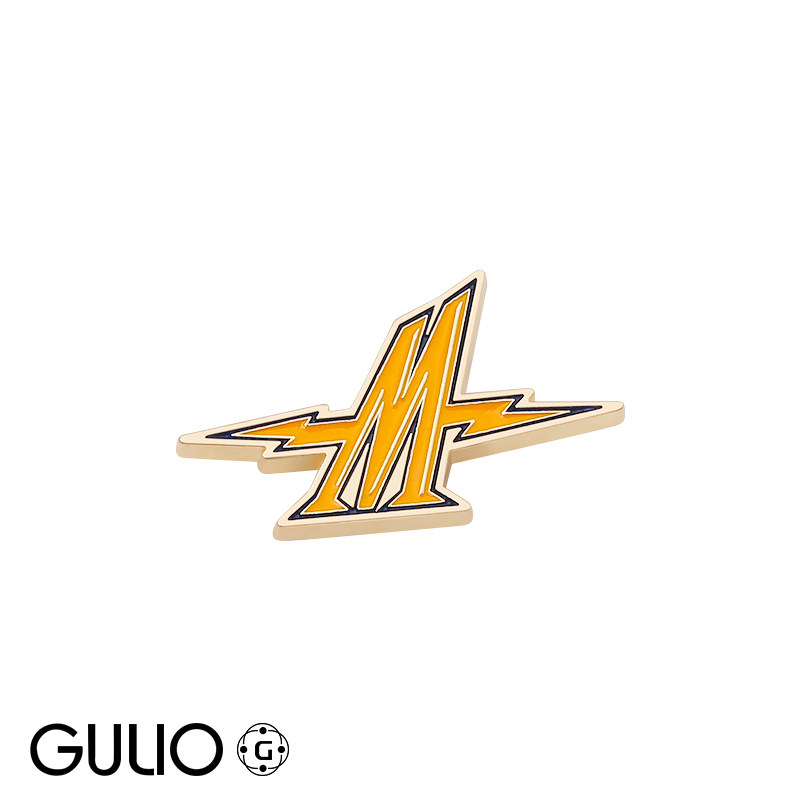 GULIO洞洞鞋配饰字母M高级鞋扣