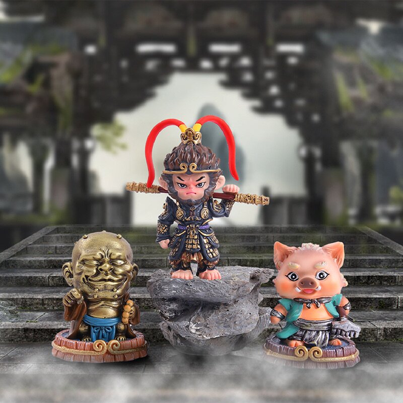 热卖端游古风天命之战第三弹盲盒潮玩手办卧室电视柜装饰摆件