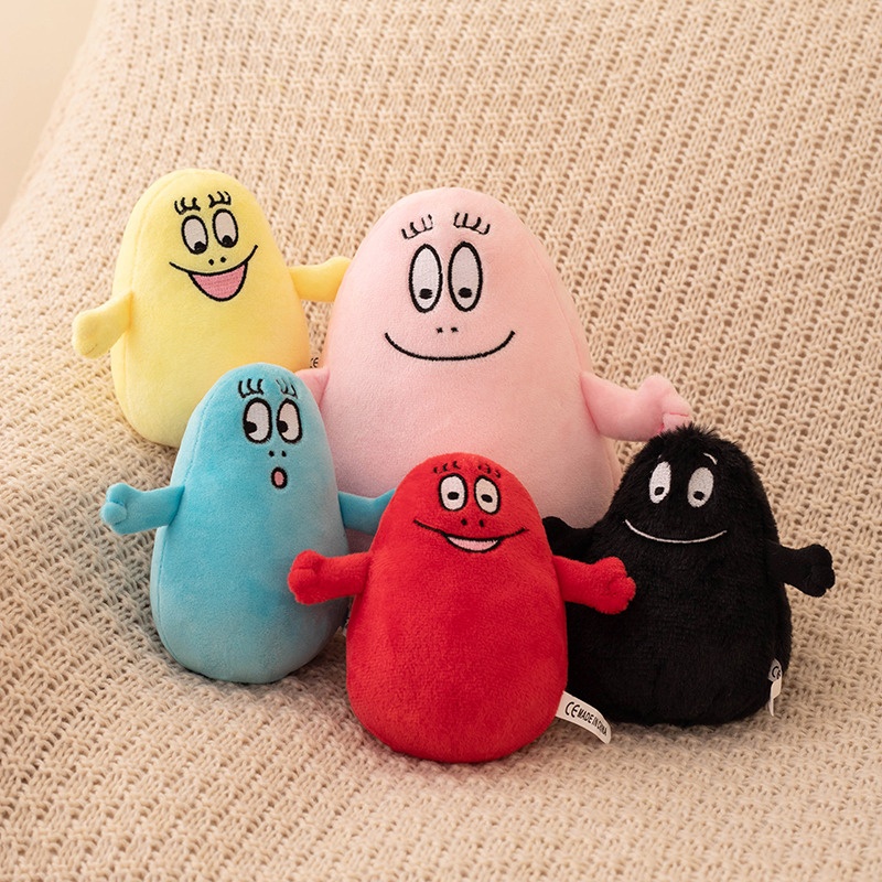 现货barbapapa爸爸巴巴电影周边创意怪兽毛绒玩偶可爱卡通公仔小