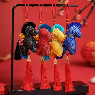 吉祥物马年马年公仔小马2026马毛绒玩具活动生肖玩偶开门红礼品