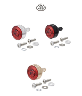 日本Kiley车灯LM 配件公路车MTB 017自行车复古尾灯小布折叠车改装