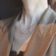 无吊坠素链裸链锁骨链女款 ZOXI轻奢小众满天星法式 项链高级感女款