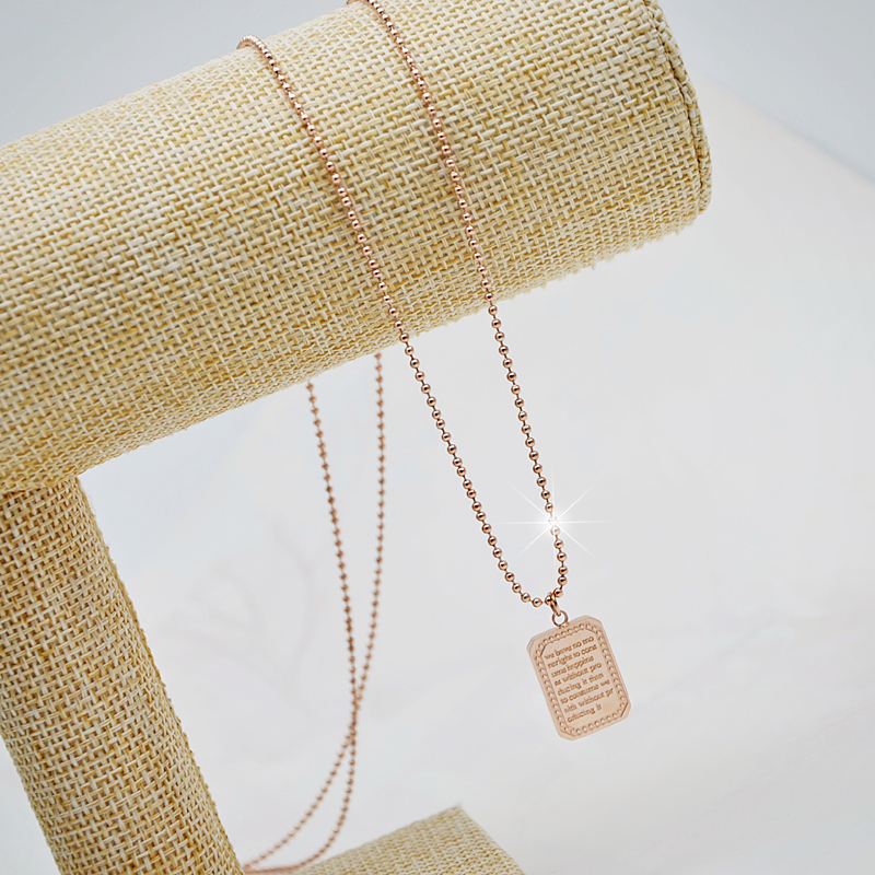 ZOXI方牌钛钢不掉色方牌毛衣链