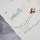 ZOXI网红圈圈毛衣链轻奢简约不掉色卫衣项链女小众设计感高级秋冬