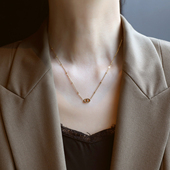 夏天钛钢 女款 ZOXI网红爆款 猪鼻子项链高级感轻奢小众配饰2025新款