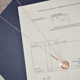 不掉色配饰品 毛衣链长款 ZOXI轻奢小众爱心玫瑰金项链2025新款 女款