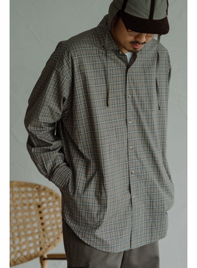 ABBOZZO ｜ 宽松格纹廓形长袖衬衫