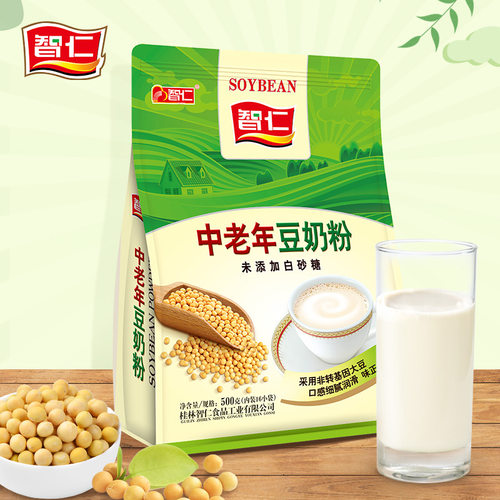 智仁未添加白砂糖中老年豆奶粉